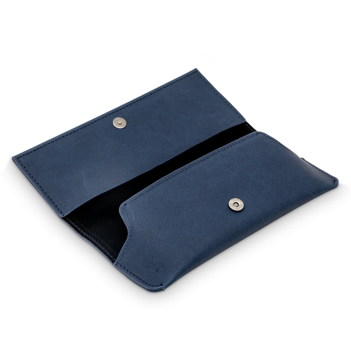 Soft Sided Magnetic Clasp Case for Eyeglasses with Clip-On Pocket