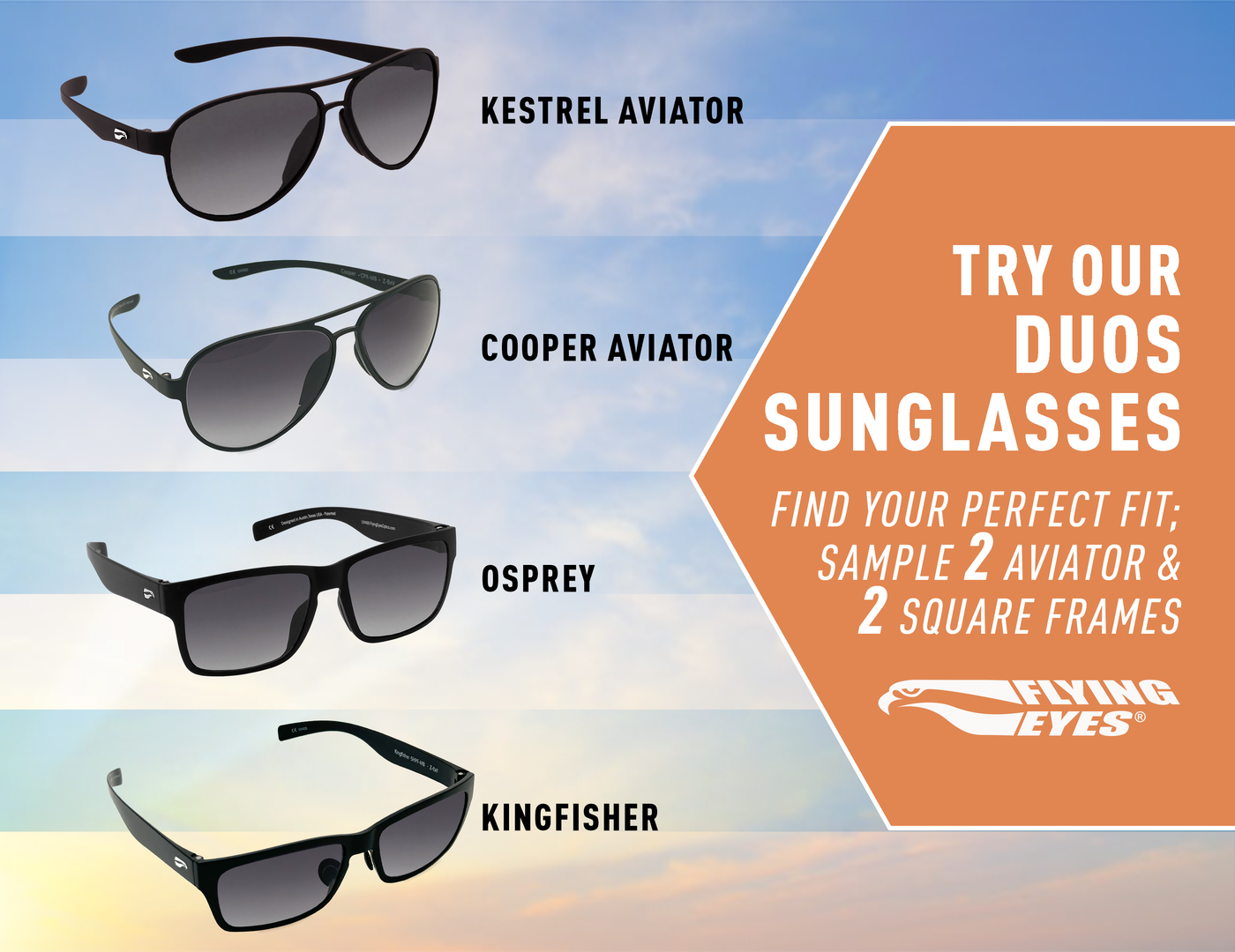 Try sunglasses on your top photo