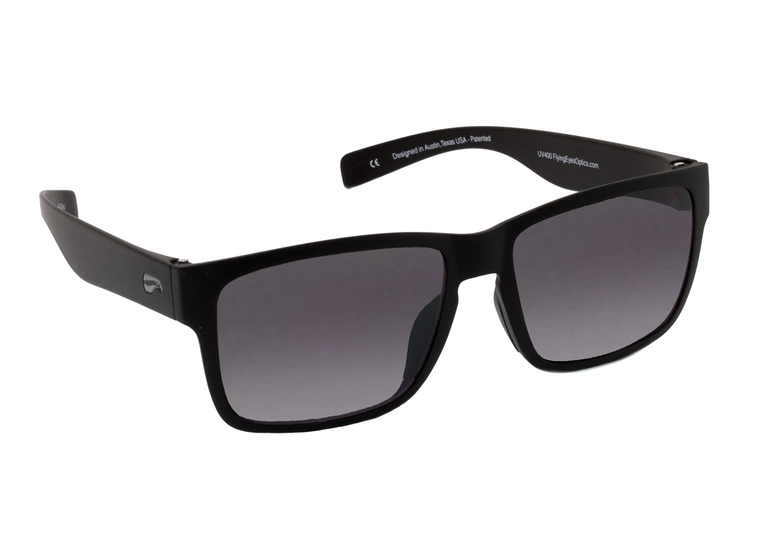 Narrow temple Kingfisher Osprey sunglasses for riders and pilots