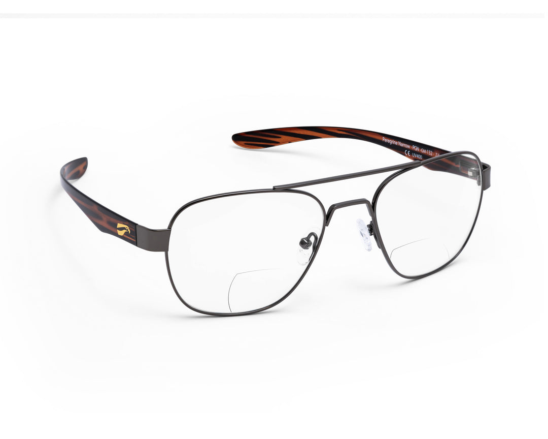 Peregrine Titanium Non-RX Bifocals