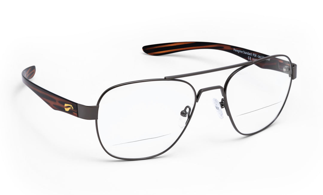 Peregrine Titanium Narrow with Non-RX Bifocals