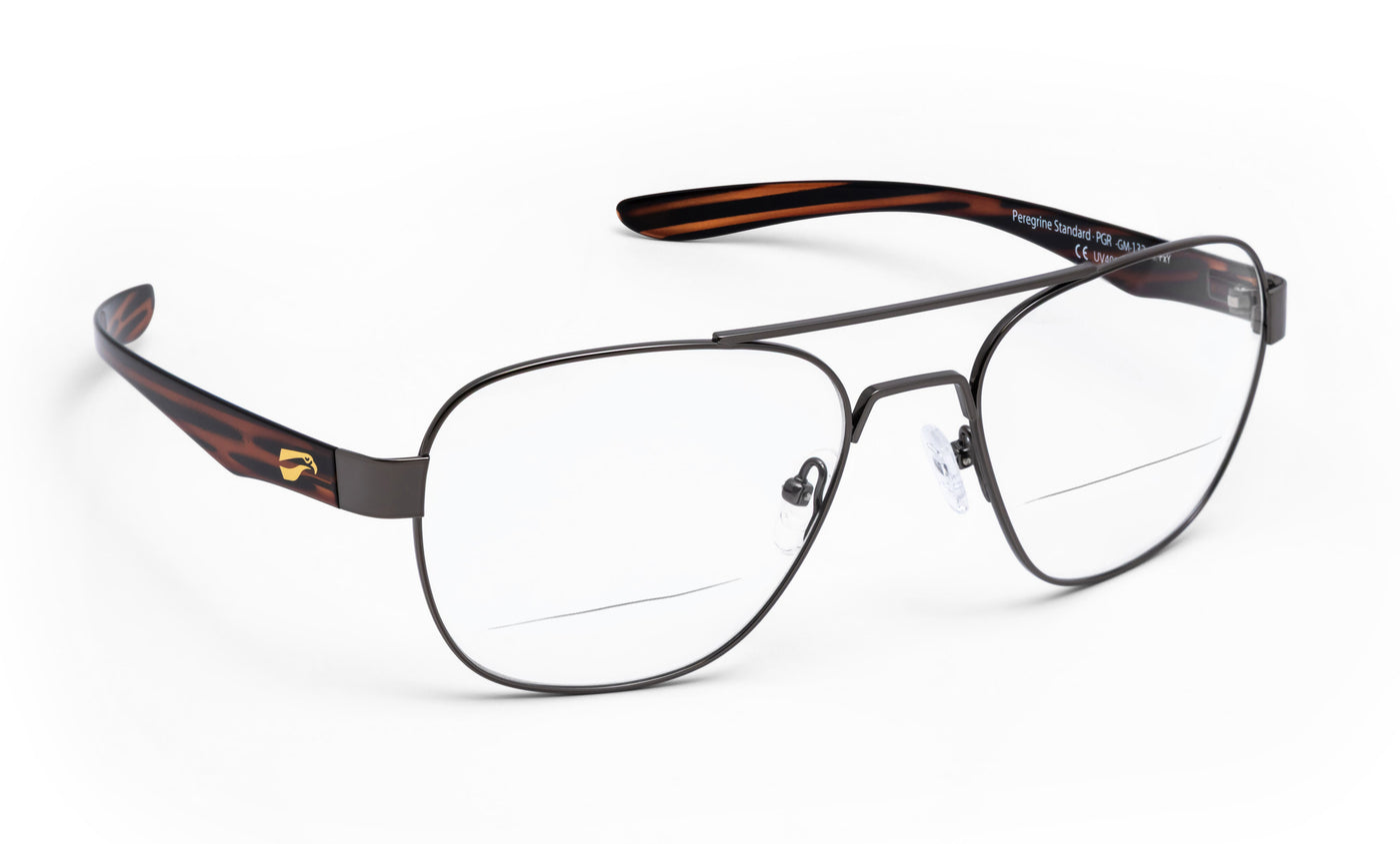 Peregrine Titanium Narrow with Non-RX Bifocals