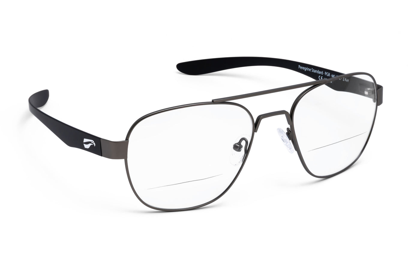 Peregrine Titanium Narrow with Non-RX Bifocals