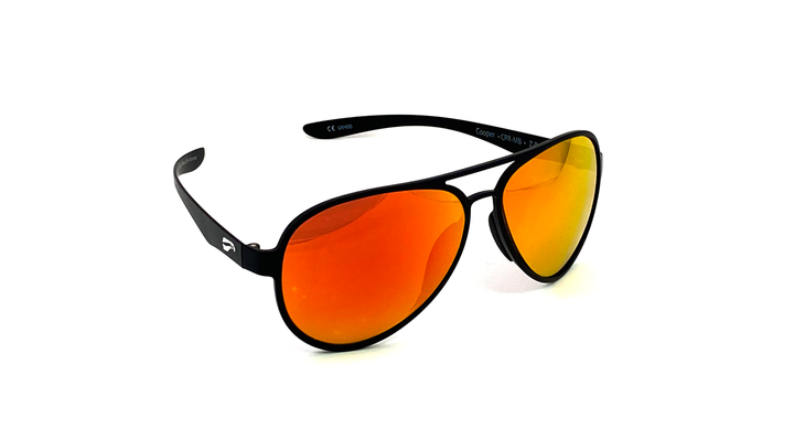 Flying Eyes Cooper Aviator sunglasses with thin temples for headset comfort