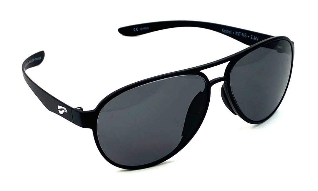Kestrel sunglasses by Flying Eyes with flexible temples for helmets and headsets