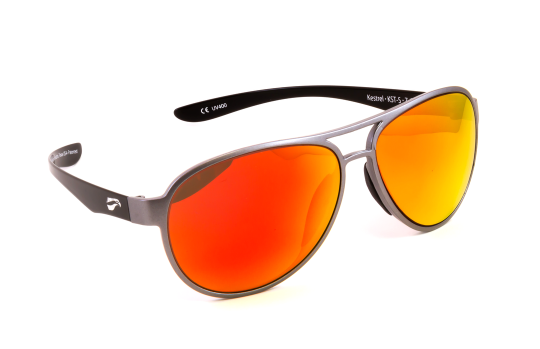 Kestrel sunglasses by Flying Eyes with flexible temples for helmets and headsets