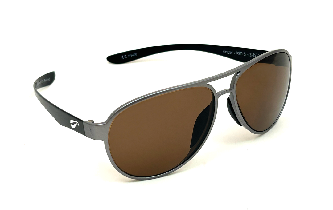 Kestrel sunglasses by Flying Eyes with flexible temples for helmets and headsets