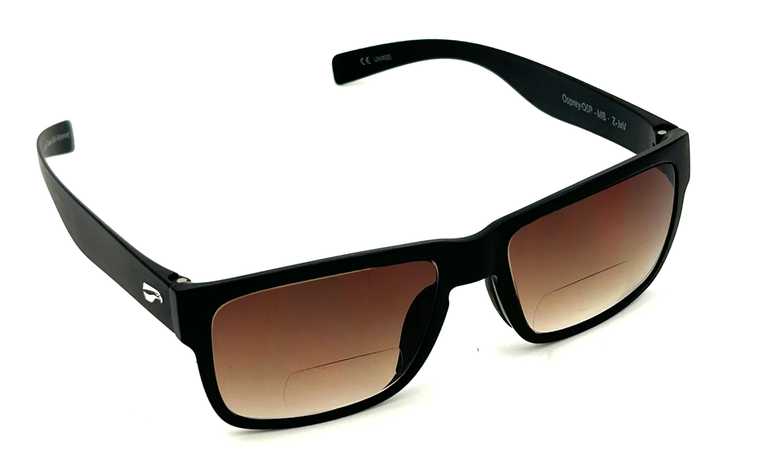 Narrow temple Kingfisher Osprey sunglasses for riders and pilots