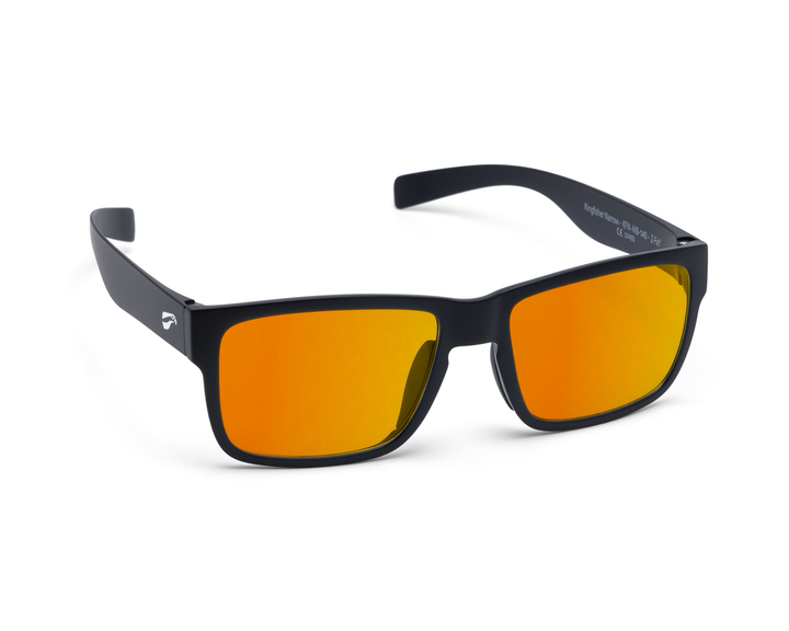 Narrow temple Kingfisher Osprey sunglasses for riders and pilots
