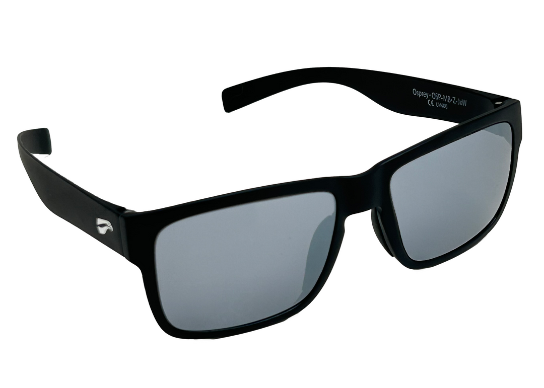 Narrow temple Kingfisher Osprey sunglasses for riders and pilots