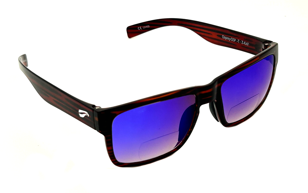 Narrow temple Kingfisher Osprey sunglasses for riders and pilots