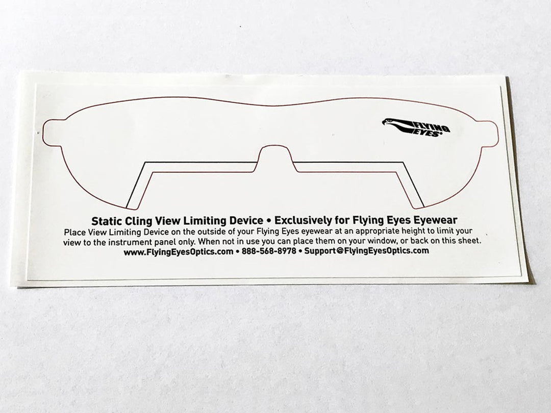 goggles of object reading View Limiting Device for Pilot Instrument Training – FlyingEyesOptics